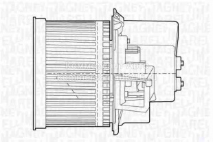 Мотор вентилятора печки PANDA  +/-AC M M